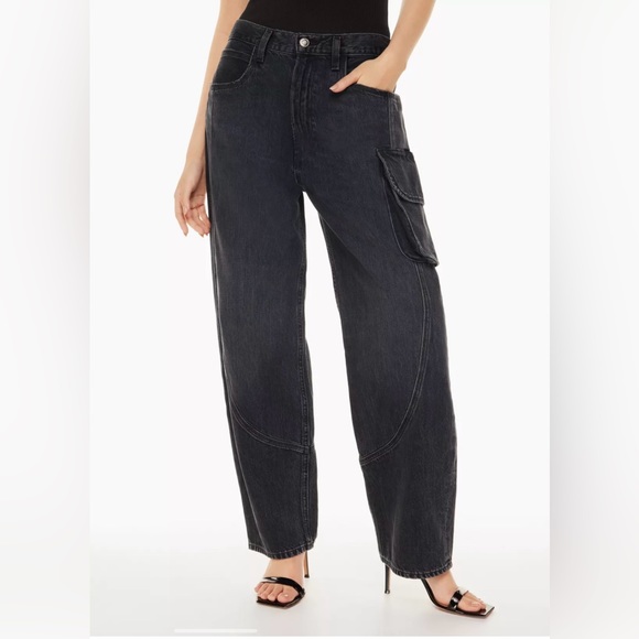 Agolde Denim - AGOLDE Cass cargo jeans Black size 26 NWT